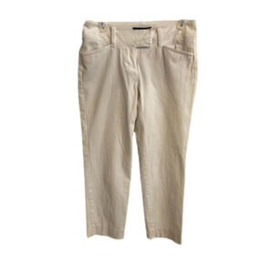 White House Black Market Womens White Slim Ankle Pants